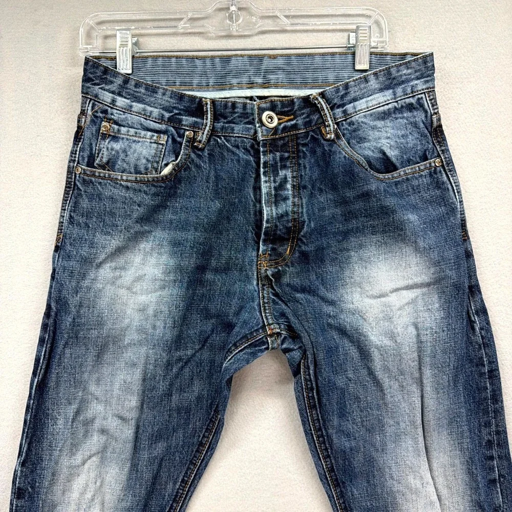 LVD‎ Live Vintage Denim Jeans Mens 32x32 Blue Pants Mid Rise Straight Button Fly